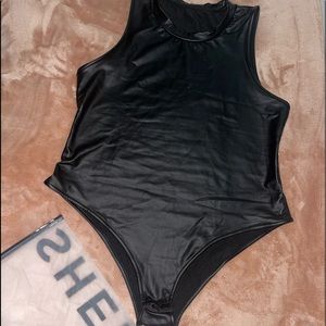 Shein Plus Solid Tank Bodysuit